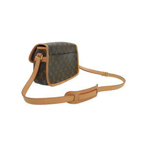 Louis Vuitton Shoulder Brown Leather Bag Sologne Monogram